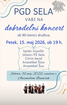 Dobrodelni koncert_PGD Sela